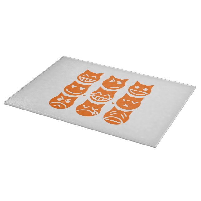 Planche À Découper Les 9 vies du chat Emoji (Coin)