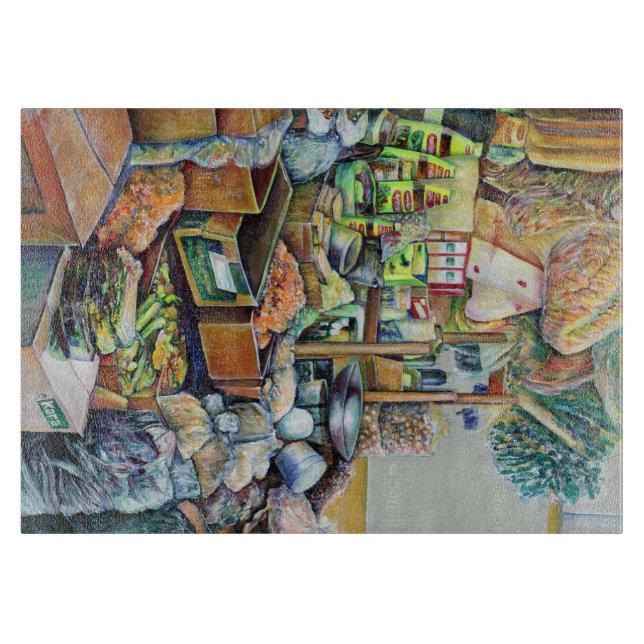 Planche À Découper Les belles promesses du centre Tekka de Singapour (Devant)