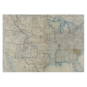 Planche À Découper Les Etats-Unis en décembre 1860
