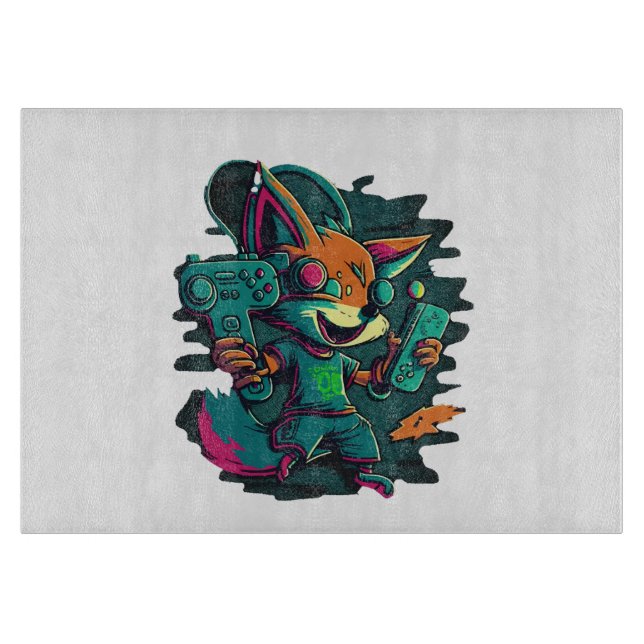 Planche À Découper Les loups jouent aux jeux (Devant)