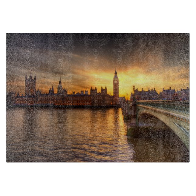 Planche À Découper Les monuments | Big Ben & Chambres du Parlement (Devant)
