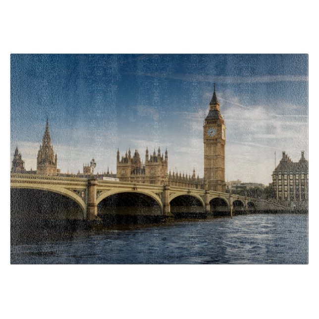 Planche À Découper Les monuments | Big Ben, Londres Angleterre (Devant)