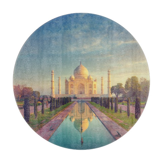 Planche À Découper Les monuments | Couleurs du Taj Mahal (Devant)