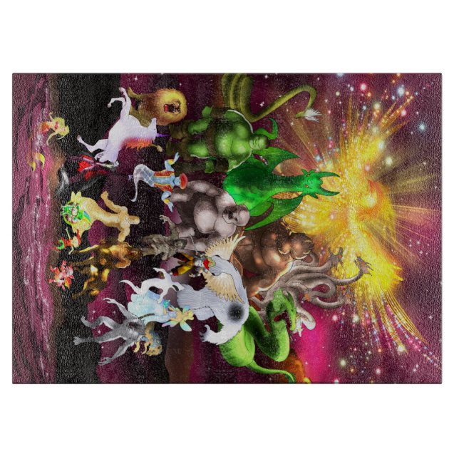 Planche À Découper Les nombreuses créatures merveilleuses de P est po (Devant)