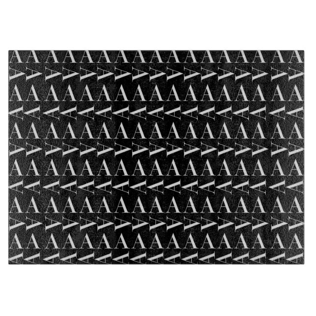 Planche À Découper Lettre initiale A monogramme (Devant)