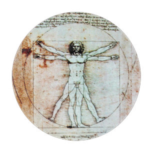 Planche À Découper L'HOMME VITRUVIEN Leonardo da Vinci Parchment