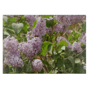 Planche À Découper Lilac Bush Belles fleurs de printemps violettes