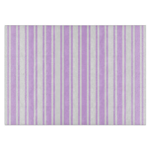 Planche À Découper Lilac violet et blanc bonbons rayures
