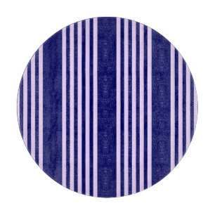 Planche À Découper Lilac violet et bleu marine cinq bandes motif