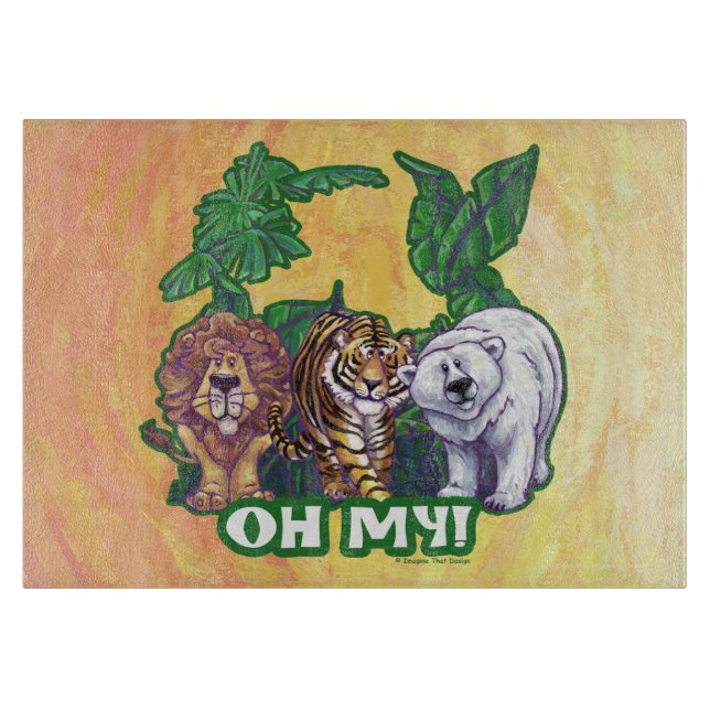 Planche À Découper Lions Tiger Ours Oh Mon (Devant)