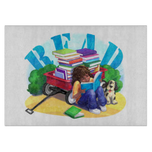 Planche À Découper LIRE Livre Wagon Art