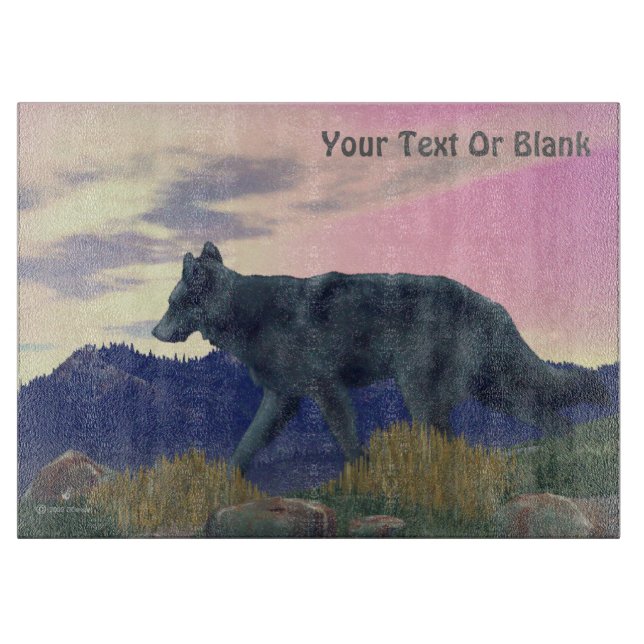 Planche À Découper Loup de grand pays (Devant)