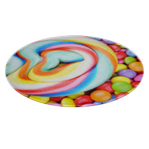 Planche À Découper Lucette rayée et je-sais-tout multicolores