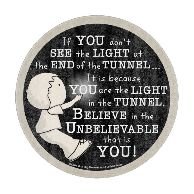 Planche À Découper Lumière dans le tunnel (Devant)