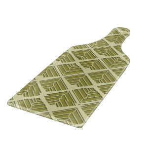 Planche À Découper Lumière Motif carré feuille or Lime