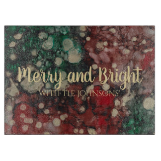 Planche À Découper Lumières de la nuit de Noël