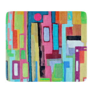 Planche À Découper Lune sur Miami 6 x 7 Déco Planche de coupe en verr