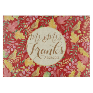 Planche À Découper M. et Mme Comité de coupe d'automne personnalisé