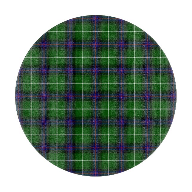 Planche À Découper MacDonald tartan bleu vert plaid (Devant)