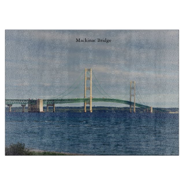 Planche À Découper Mackinac Bridge Mackinaw City (Devant)