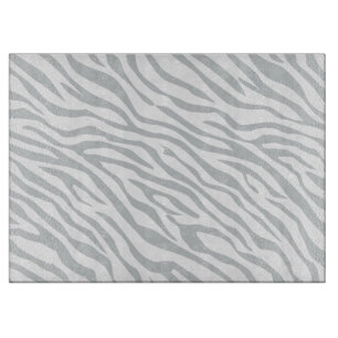 Planche À Découper Magic Zebra Stripes Click to Customize Grey Color