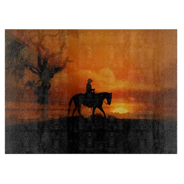Planche À Découper Magnifique Country Western Cutting Board (Devant)