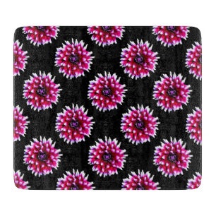 Planche À Découper Magnifique motif de fleur de dahlia rose Nature