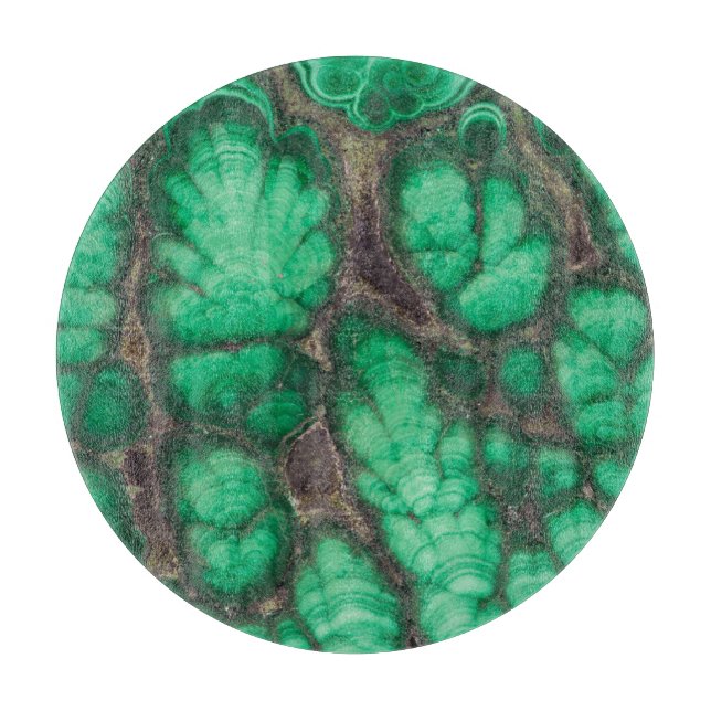 Planche À Découper Malachite à motif vert (Devant)