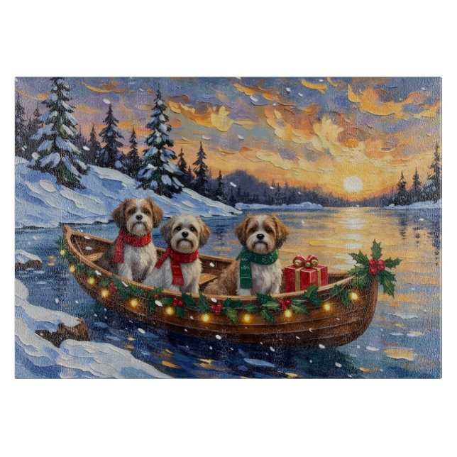 Planche À Découper Malti Tzu Christmas Boat Holiday (Devant)