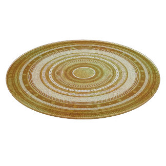Planche À Découper Mandala doré et pailleté