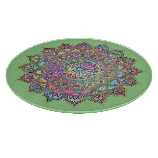 Planche À Découper Mandala Inde Style 1 (Coin)