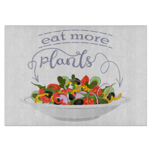 Planche À Découper Mangez plus de plantes frais motivation salade let