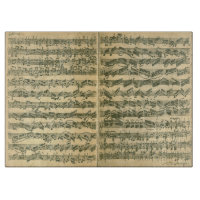 Manuscrit de musique de Bach Chaconne pour le