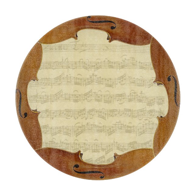 Planche À Découper Manuscrit de suite de violoncelle de Bach dans le (Devant)