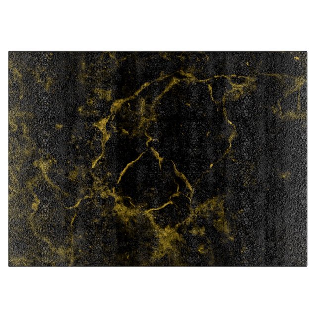 Planche À Découper Marbre noir d'or (Devant)