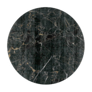 Planche À Découper Marbre Noir Élégant : Fond Texturé