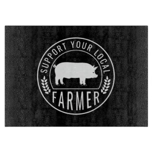 Planche À Découper Marché des agriculteurs soutenez votre éleveur de