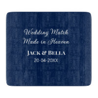 Mariage Match fait au ciel mariage faveurs bleu