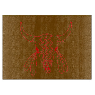 Planche à découper marron danse fantôme rouge Buff