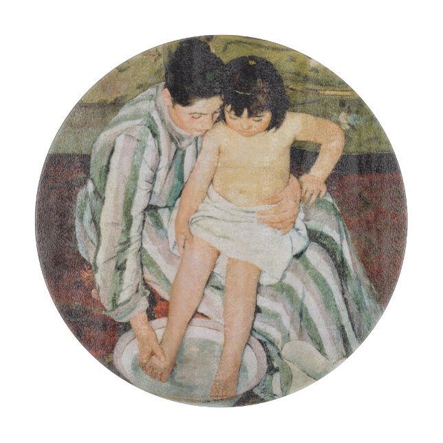 Planche À Découper Mary Cassatt Peinture sur le bain de l'enfant (Devant)