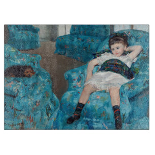 Planche À Découper Mary Cassatt - Petite fille dans un fauteuil bleu