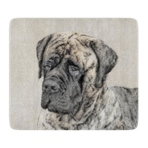 Planche À Découper Mastiff anglais (Brindle) Peinture - Chien Art