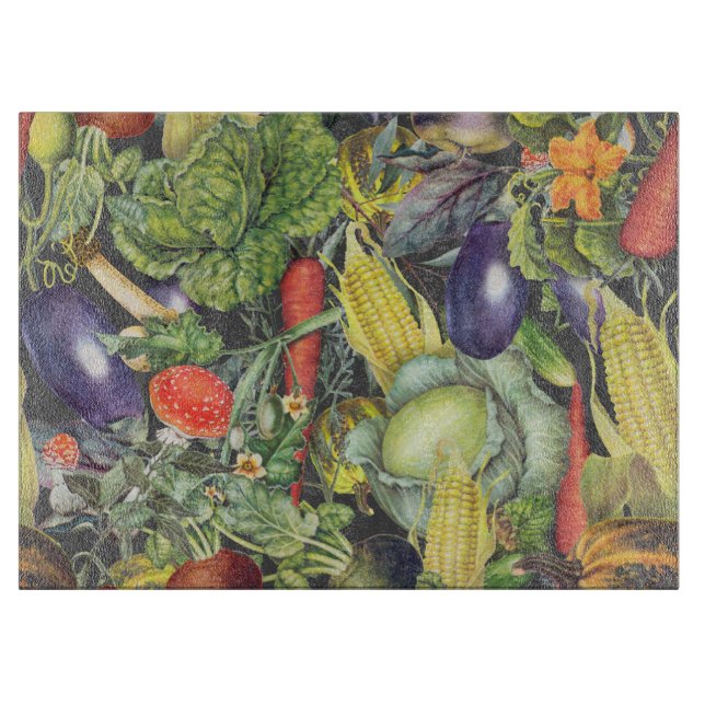 Planche À Découper Ménagerie de jardin végétal (Devant)
