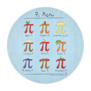 Planche À Découper Menu drôle de Pi Day