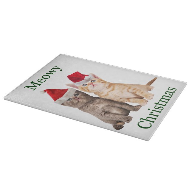 Planche À Découper Meowy Christmas Kitten Cutting Board (Coin)