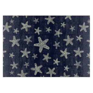 Planche À Découper Mer de motif d'étoiles de mer