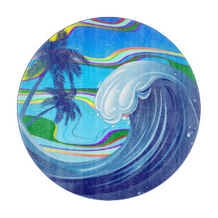 Planche À Découper Mer Océan Grande Vague Eau