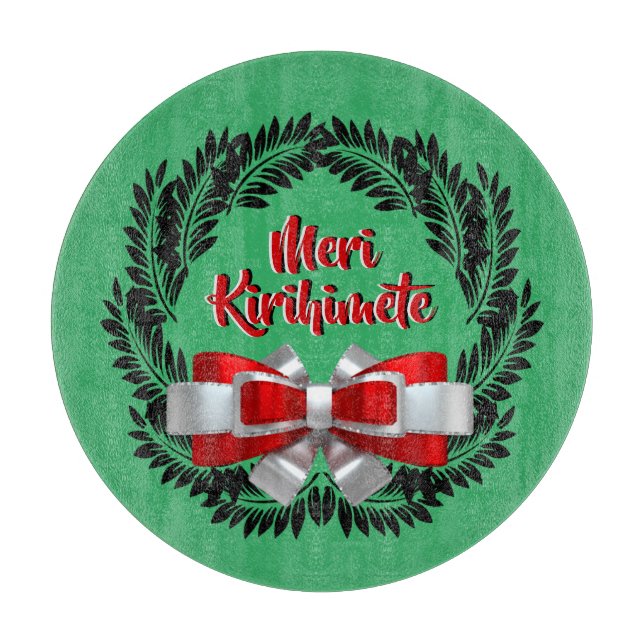 Planche À Découper Meri Kirihimete Maori pour Joyeux Noël (Devant)