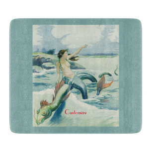 Planche À Découper Mermaid Riding Serpent de mer Thunder_Cove   