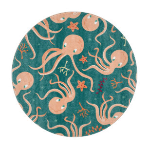Planche À Découper Merveilles sous-marines : Octopus Starfish Dance